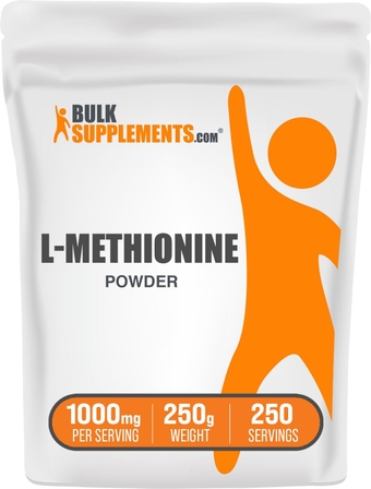 L-Methionine Powder - Amino Acids Nutritional Supplements - Choline Supplements - Antioxidants Supplement - L Methionine 1000 mg Powder (250 Grams - 8.8 oz)