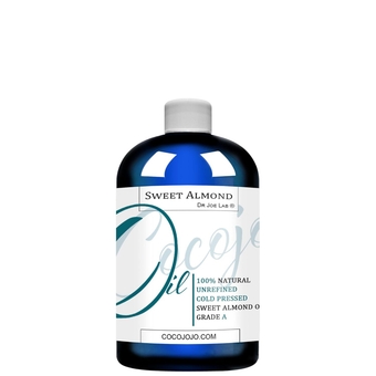 Sweet Almond Oil 8 oz 100% Pure Natural Cold Pressed Unrefined Extra Virgin - Therapeutic Grade A for Hair Skin Body Nail and Beard Carrier Oil for Essential Oils
