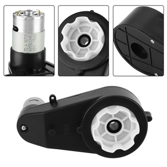 Kid Ride Gear Box, Motor Gear Box Low Noise Wearresistant Electric Motor Gearbox for Kids Car Toy 6V/12V [12V23000RPM], Ride On Replacement Parts (12V18000 RPM)