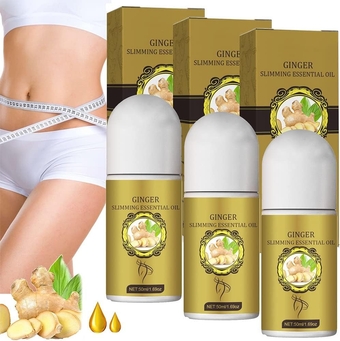 Lymphatic Detox Roll On Ginger Oil, Belly Drainage Ginger Essential Oil for Lymphatic Drainage, Swelling, Massage Ginger Oil Organic - Improve Swelling, Relieve Stress & Fatigue
