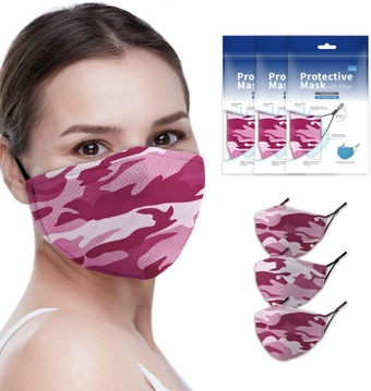 Adjustable Washable Reusable Adult Protective Face Mask And Disposable Air Filter. Polyester Microfiber Fabric and Nose Comfort Strip Reduce Eyeglass Fog For Top Protection and Fit