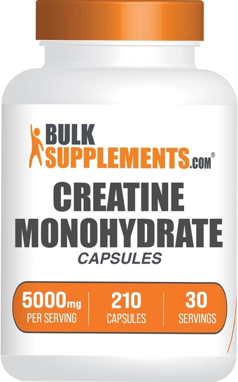 Creatine Monohydrate Capsules - Micronized Creatine Monohydrate, Creatine Pills - 7 Creatine Capsules per Serving, 5000mg, Gluten Free, 210 Capsules (Pack of 1)