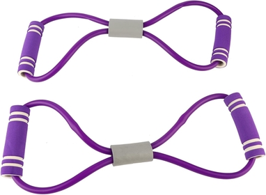 The 8 Shape Exercise Band, 2 Pcs 3 Color Pieces 8- Shaped Pull Rope Chest Expander Elasticity Belt Stretching Strap Yoga Fitness Equipment (purple) Bodybuilding Tool For Home Training, Yoga, Pilates,