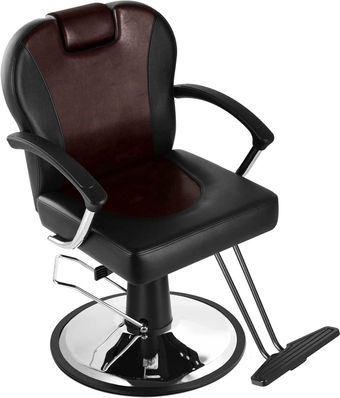 Hydraulic Recline Barber Chair Heavy Duty Salon Chairs for Hair Stylist 360 Degrees Swivel