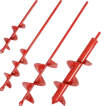 4 Set Auger Drill Bit for Planting,Heavy Duty Garden Auger Spiral Drill Bit Bulb Planter Tool for Planting Bedding Plants,Universal for Cordless Drill(1.6"x9",2"x14.6",3"x16.5",3"x12")