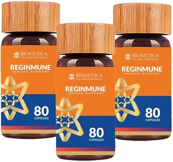 Herbal Reginmune - Natural Immune Support Care Daily Boost Immune System Booster- 80 Capsules (Pack of 3)