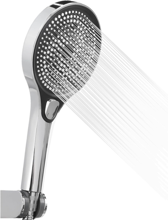 Handheld Water Saving Shower Head with Switch to Control Flow High Pressure 3 Spray Modes Showerhead with 57 Inch Stainless Steel Hose Replacement for Bathroom RV Boat Travel Trailer Camper