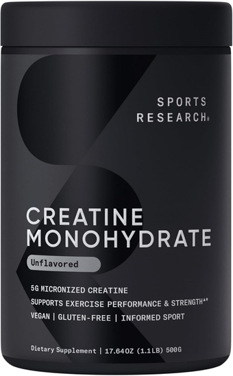 Creatine Monohydrate - Gain Lean Muscle, Improve Performance and Strength and Support Workout Recovery - 5 g Micronized Creatine - 1.1LBS