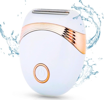 Electric Shaver for Women, Bikini Trimmer, Womens Electric Razor, Facial Hair Removal, Wet Dry Lady Hair Remover for Legs Body Face Underarms and Pubic, Portable USB Rechargeable White