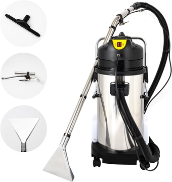 Carpet Deep Cleaner Cleaning Machine 40L, 3 in 1 Commercial Carpet Cleaning Machine, 1034W Stainless Steel Car Detailing Carpet Cleaner Extractor for Sofas Curtains Floor Home Hotel