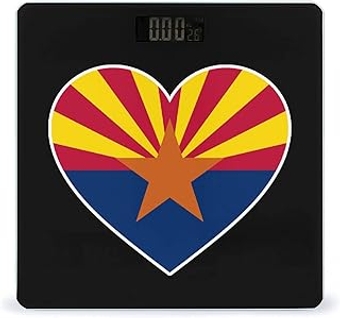 Love Arizona Flag Heart Smart Digital Body Weight Scales for Bedroom