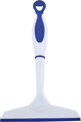 6” Window Squeegee with Grip Handle and Hanging Hook. (Blue)