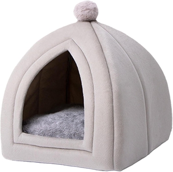 Cat Cave Bed House, Semi Enclosed Cat Bed Cave, Comfortable Cave House Bed, Easy to Clean Pet Indoor Bed Design, Durable Cozy Kitten House, Kitten Shelter House, Winter Pet House for Bunnies Cats Pets