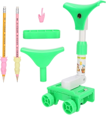 AntiMyopia Sitting Support Brace, Writing Orthotic Instrument, Children Sitting Posture Corrector, Reading Posture Helper Posture Corrector for Work Desk, Study Desk, Computer Desk(Green)