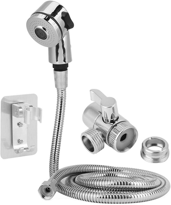 Hand Shower, Shower Head with Hose and Braket, Filter Filtration High Pressure Function Spray Handheld Showerheads Set, hand held showerheads (shampoo set)