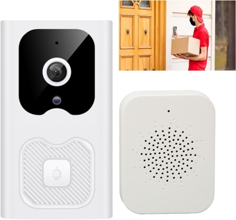 Video Doorbell, Two Way Audio, Ring Camera Doorbell, Night Vision Motion Detection, Rechargeable Door Bell for Home