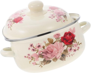 Ceramic Instant Noodle Pot Instant Noodle Bowl Delicate Stockpot Vintage Stew Pot Stock Pots with Lids Cooking Pot Ceramic Stock Pot Soup Pot Kitchen Portable Enamel Aluminum Basin