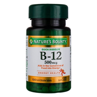 Vitamin B-12 500 Mcg, 100 Count