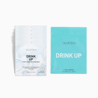 - Drink Up Facial Mask, Hydrating Mask, Sheet Masks with Aloe Vera Leaf Juice and Licorice Root, Face Mask Skincare Made with Tencel Fibers, Paraben-Free, Dry Skin, 5 Sheets
