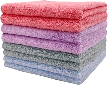 Microfiber Cleaning Cloth Softer Highly Absorbent Lint Free Streak Free for Drying Dishes Wiping Down The Counters Cleaning Supplies for Kitchen Dust Rag Cloths