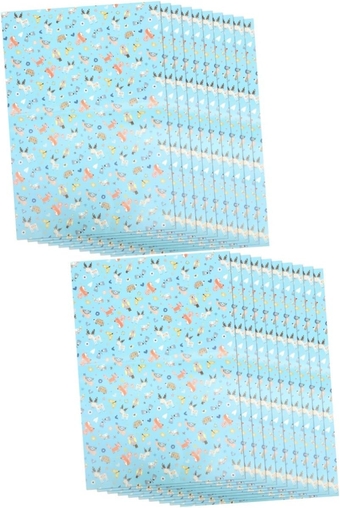 20 Sheets Gift Wrapping Paper Bouquet Paper Wrap Floral Wrap Paper Diy Wrapping Paper Fruit Basket Wrap Decorative Wrapping Paper Flower Paper Wrap Florist Shop Supplies Flowers