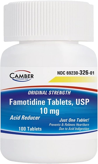 Consumer Care Famotidine 10 Mg Tablets Acid Relief Medicine (100 Count)