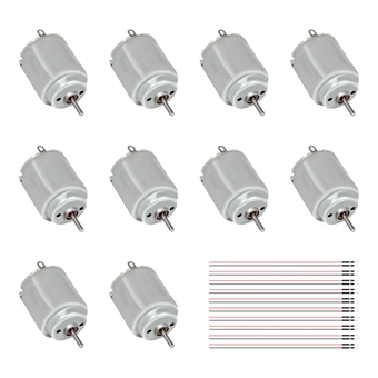 10pcs R140 Micro DC Motor Circular Mini Motors 1.5V-6V 4800RPM High Speed Small Hobby Motors Suitable for Electric Toothbrushes, Electric Shaver, Juicer and Electric Toys