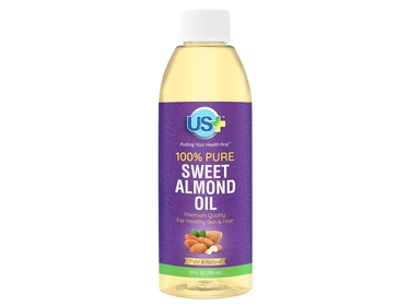 10oz 100% Pure Sweet Almond Oil - Expeller-pressed, Unrefined, Hexane-free - Premium Quality for Healthy Skin & Hair