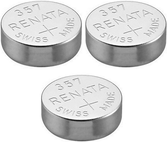 Single Watch Battery Swiss Made 357 or SR44SW or AG13 1.55V (3 , 357 or SR 44 SW)