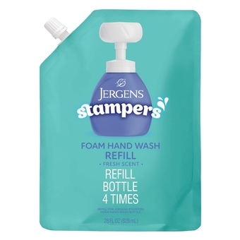 Stampers Foaming Hand Soap Refill Pouch, Pediatrician Tested Kids Soap, Refill Pouch for Foaming Hand Soap Dispenser, Fresh Scent, 28 Oz