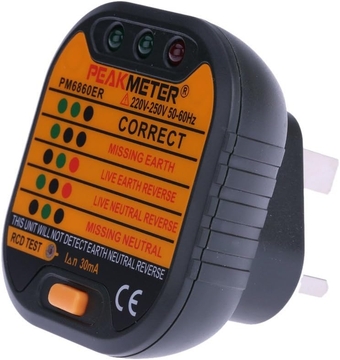 220V ~ 250V Portable Electrical Smart Socket Tester & 50-60Hz AC 12-1000V Pen Circuit Detector
