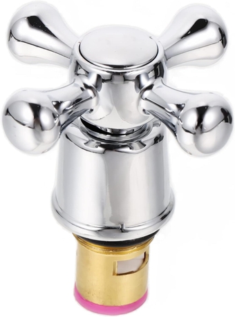 Kitchen Faucet Handle Cross Faucet Tap Cross Arm Tub Tap Head Replacement Faucet Tap Handle Faucet Tap Head Sink Faucet Handle Shower Faucet Tap Gold Knobs Hot and Cold Brass
