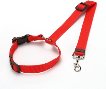 Pet Collars Dog Harness Pet Car Seat Belt Lead Leash Backseat Safety Belt Adjustable for Kitten Dogs Collar Pet Accessories (Color : B)