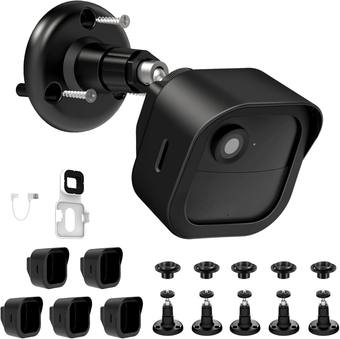 5 Pack Wall Mount Bracket Compatible with Blink Outdoor 4 (4th Gen) - 360° Adjustable Mount and Weatherproof Protective Case with Outlet Wall Mount for Sync Module 2 (Camera Not Included)