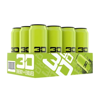 Energy Citrus Dew | Sugar Free Energy Drink | Pre Workout Energy | 200mg Caffeine with Taurine and L-Carnitine | 16 Fluid Ounce | 12 Pack | Green