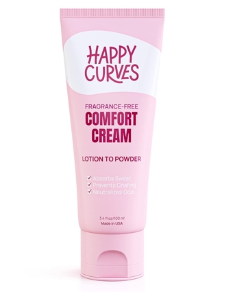 Comfort Cream Natural Deodorant for Women: Aluminum-Free Lotion Powder for Under Breast, Body & Private Parts - Anti Chafing Cream (Fragrance-Free)