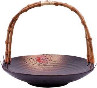 1pc Shopping Basket Cake Japanese Decor Trays for Coffee Table Dining Table Decor Retro Decor Snack Container Wedding Decor Hamper Fruit Storage Container Ceramics Food Fruit Stand