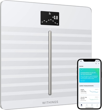 Body Cardio – Premium Wi-Fi Body Composition Smart Scale, Tracks Heart Health, Vascular Age, BMI, Fat, Muscle & Bone Mass, Water %, Digital Bathroom Scale with App Sync via Bluetooth or Wi-Fi