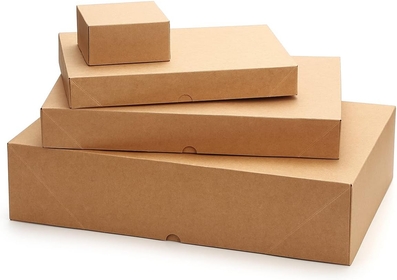 13 Premium Kraft Gift Boxes with Lids of Assorted Sizes with 4 inch Deep Robe Boxes- Wrapping Boxes Set Christmas Gift Boxes for Christmas Gifts, Birthday, Mother's Day, Birthday and More