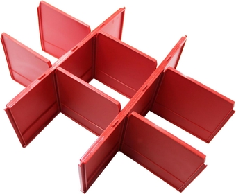 48-22-8472 Packout Drawer Dividers For Milwaukee Packout 2 Drawer Dividers Tool Box 48-22-8442 (Red)