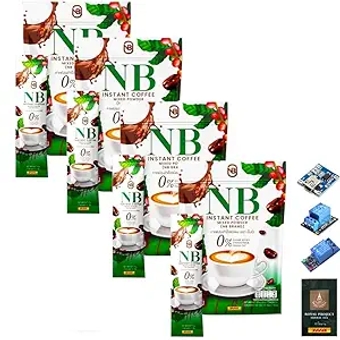 NB Coffee Kru Beer Coffee Snack Delicious Good Shape SHIPPING BY DHL 7 Sachets/Pack (Packs of 4) By Beautygoodshop [Get Free For You Beauty Gifts]