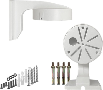 4.7 inches Wall Mount Bracket for Dome Security Camera,Deep Base Junction Box Cable Management Mounting Case, CCTV IP Surveillance Cameras Holder Metal Solid Powder Spray Coating
