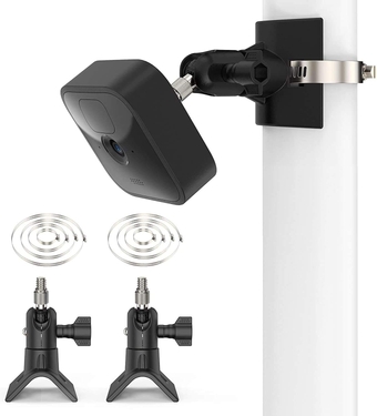 Blink Camera Pole Mounting Bracket,  All-New Blink Outdoor Blink XT2 Wall Mount Bracket Holder, Applicable Pipe Diameter Size 1.18-7.87 inch (30mm-200mm) (2 Pack-Black)
