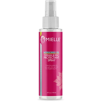 Mongongo Oil Thermal & Heat Protectant Spray, Protects Hair from Heat Damage, Intense Heat Defense, Curl Pattern Protection, Safe for All Hair Types, 4 Ounce