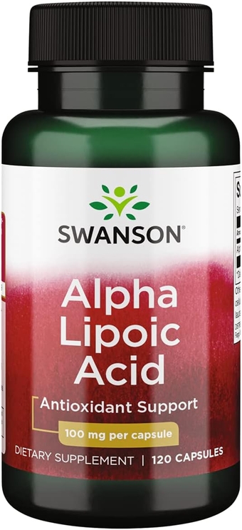 Alpha Lipoic Acid - Natural Supplement Supporting Healthy Blood Pressure Levels Already Within a Normal Range - Promotes Carbohydrate Metabolism - (120 Capsules, 100mg Each)