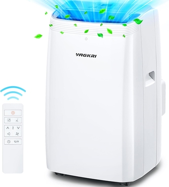 Portable Air Conditioners 12000 BTU ASHRAE (8150 BTU DOE/SACC),3-in-1 AC Unit with Fan & Dehumidifier Cools up to 500 sq.ft,Smart/Sleep Mode,3 Speeds,Auto Swing,24H Timer