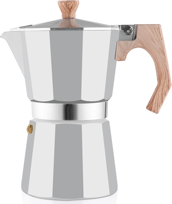 Stovetop Espresso Maker Aluminum Moka Pot 6 Cups Cuban Coffee Maker Stovetop Coffee Maker Moka Italian Espresso
