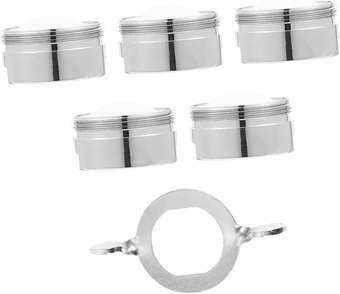 3 Sets Faucet Aerator Kitchen Gadget Water Saving Aerator Faucet Nozzle Replacement Faucet Strainer Sink Filter Strainer Bath Basin Faucet Filter Tool To Disassemble Copper