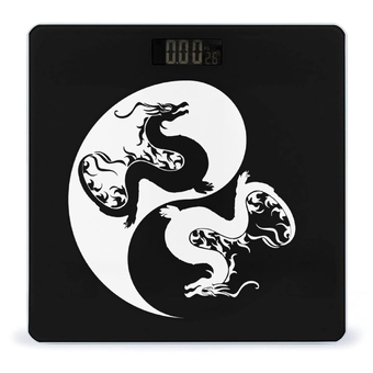 Yin Yang Dragons Smart Digital Body Weight Scales for Bedroom