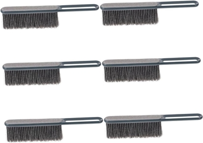6 Pcs Dust Brush Deep Tile Joints Scrubber Pet Hair Cleaning Brush Bed Cleaning Brush Dustpan Brush Hand Broom Brush Sofa Wooden Car Cleaner Bed Brush Counter Hand Sweep Pbt